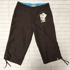 Royal Robbins Brown Radeau Clam Digger Capris SZ 8